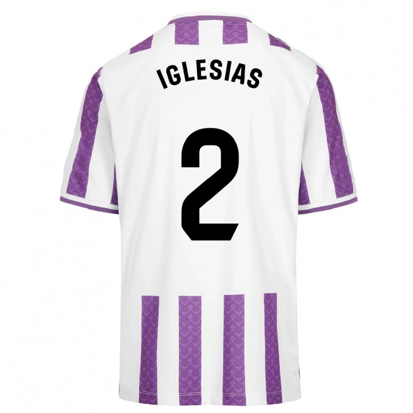 Danxen Heren Koke Iglesias #2 Paars Wit Thuisshirt Thuistenue 2025/26 T-Shirt België