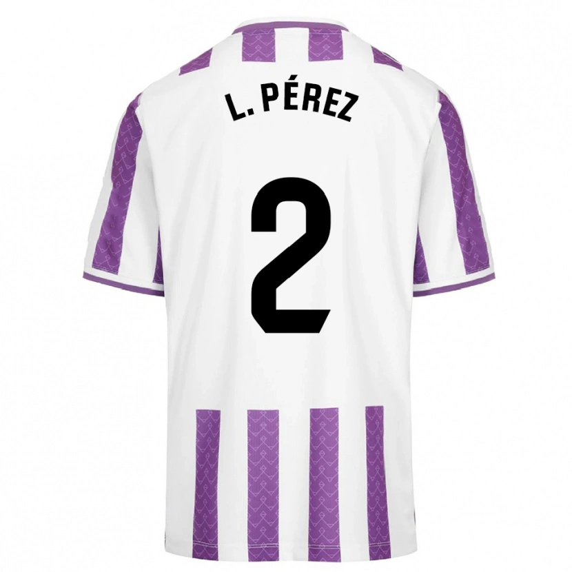 Danxen Heren Luis Pérez #2 Paars Wit Thuisshirt Thuistenue 2025/26 T-Shirt België