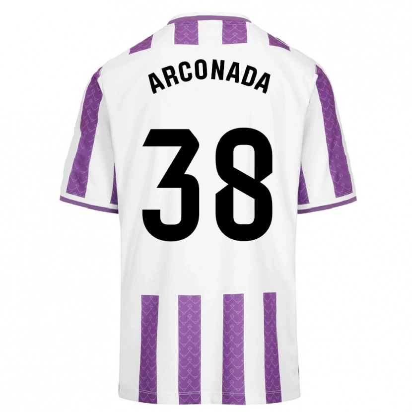 Danxen Heren Diego Arconada #38 Paars Wit Thuisshirt Thuistenue 2025/26 T-Shirt België