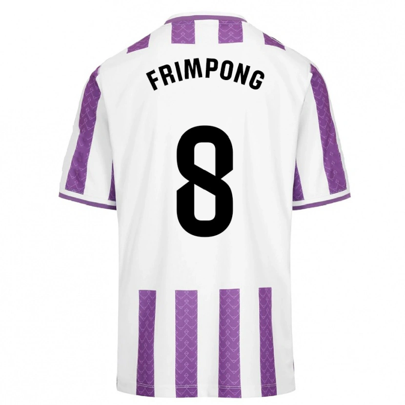 Danxen Heren Eugene Frimpong #8 Paars Wit Thuisshirt Thuistenue 2025/26 T-Shirt België