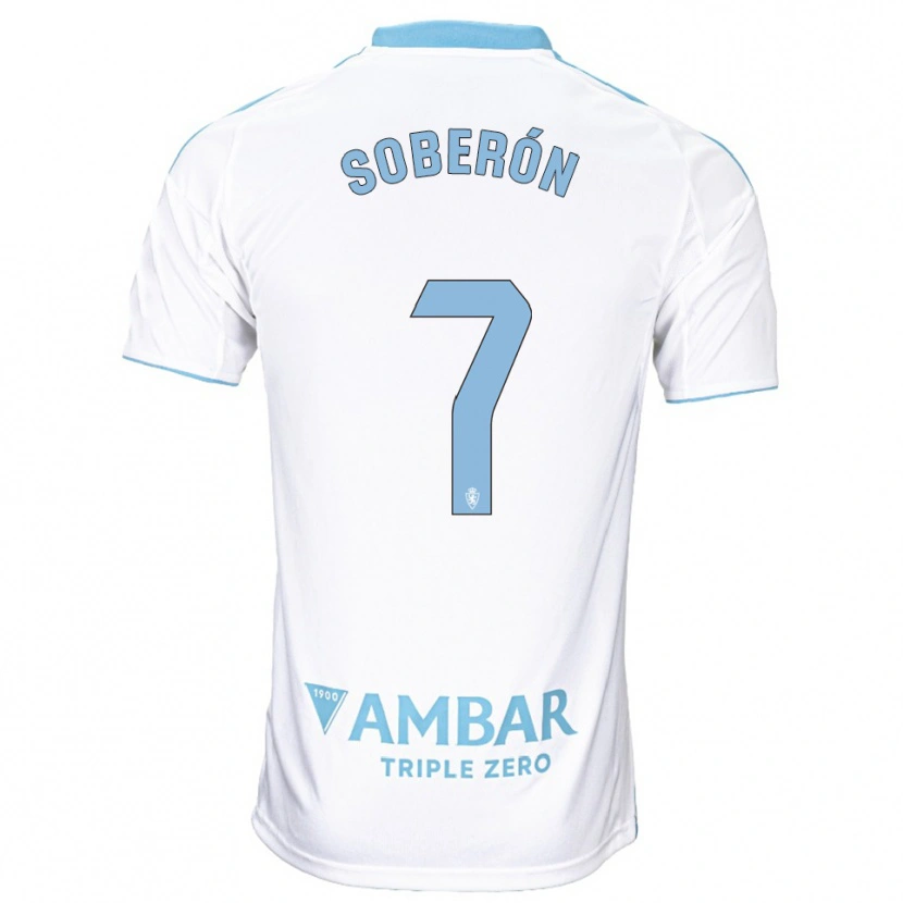 Danxen Heren Mario Soberón #7 Wit Hemelsblauw Thuisshirt Thuistenue 2025/26 T-Shirt België