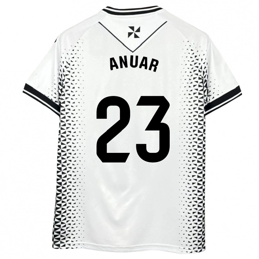 Danxen Heren Anuar #23 Wit Zwart Thuisshirt Thuistenue 2025/26 T-Shirt België