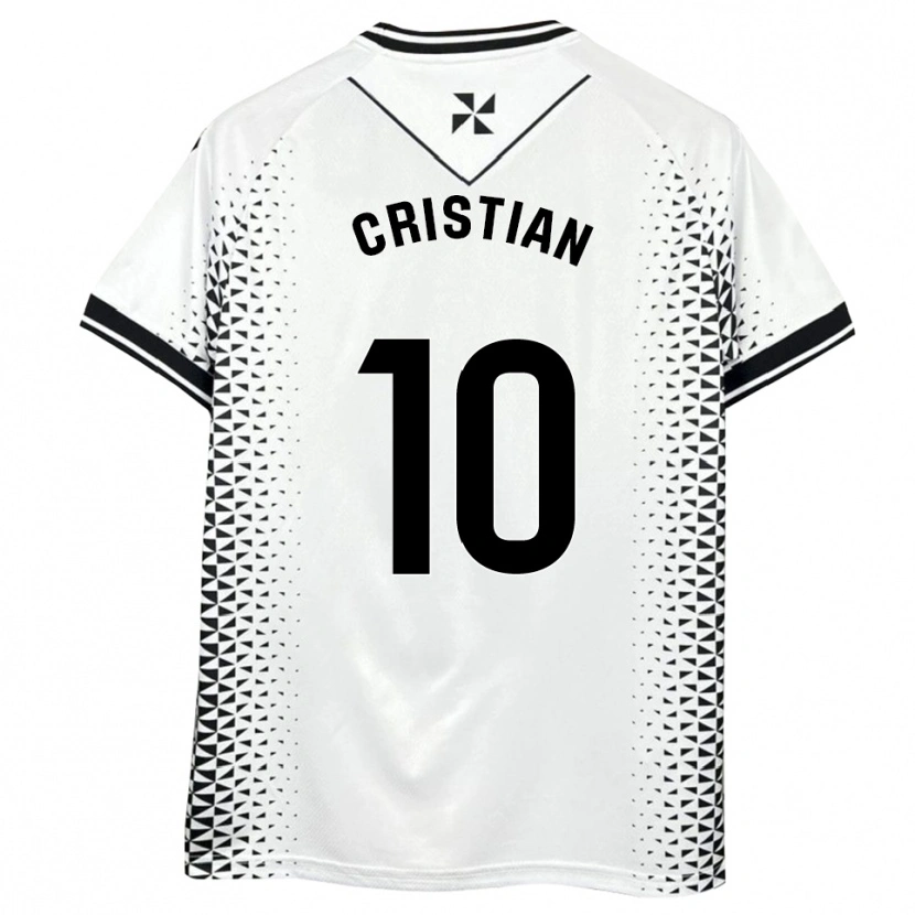 Danxen Heren Cristian Rodríguez #10 Wit Zwart Thuisshirt Thuistenue 2025/26 T-Shirt België