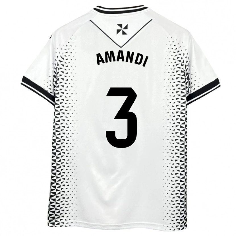 Danxen Heren Iván Tomás #3 Wit Zwart Thuisshirt Thuistenue 2025/26 T-Shirt België
