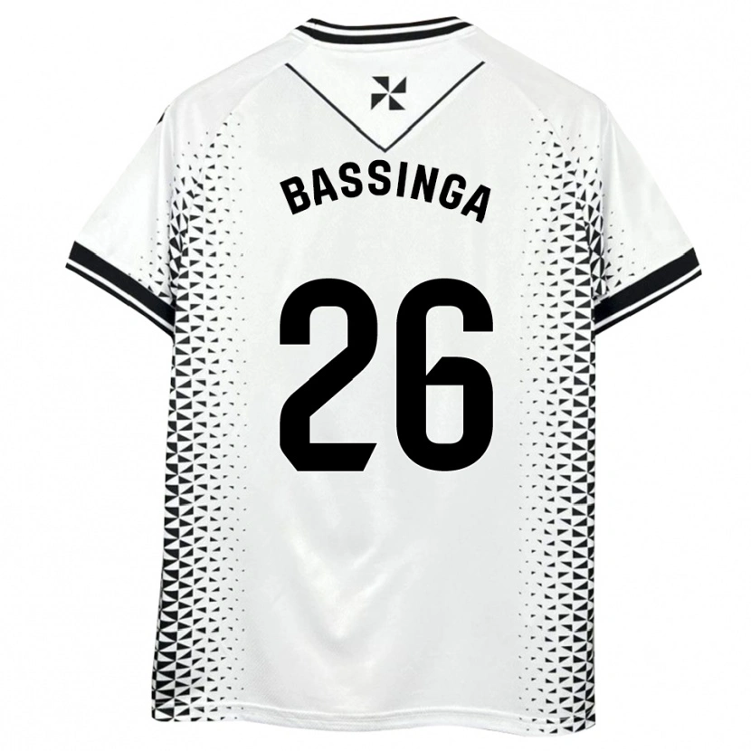 Danxen Heren Aboubacar Bassinga #26 Wit Zwart Thuisshirt Thuistenue 2025/26 T-Shirt België