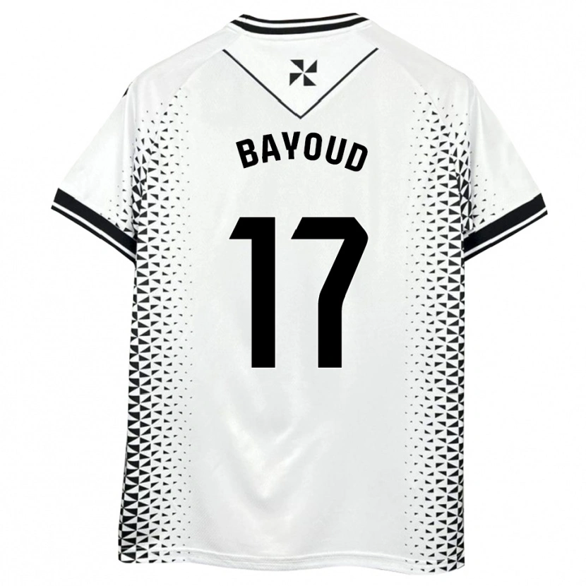 Danxen Heren Taufek Bayoud #17 Wit Zwart Thuisshirt Thuistenue 2025/26 T-Shirt België