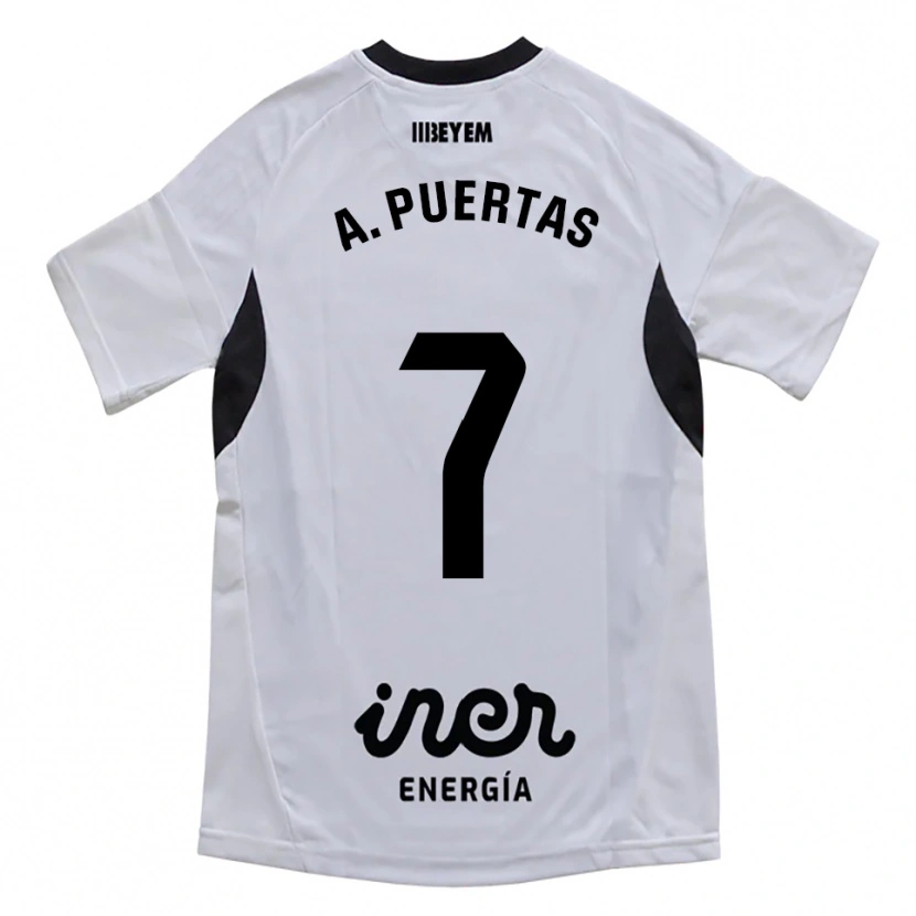 Danxen Heren Antonio Puertas #7 Wit Paars Thuisshirt Thuistenue 2025/26 T-Shirt België