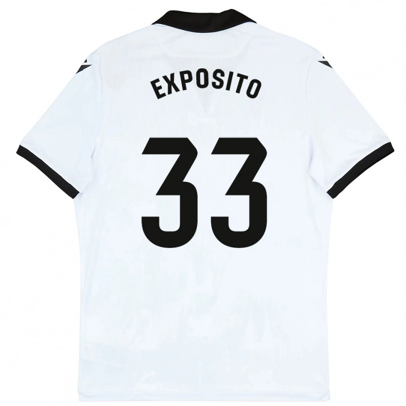 Danxen Heren Marcelo Expósito #33 Wit Zwart Thuisshirt Thuistenue 2025/26 T-Shirt België