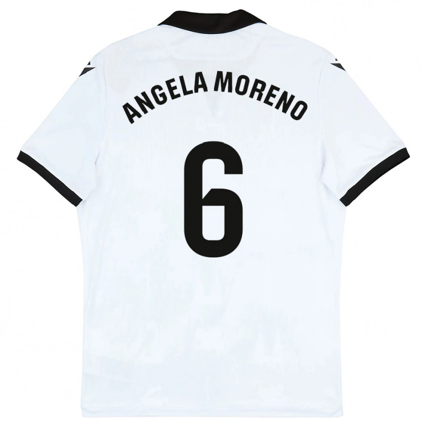 Danxen Heren Angela Moreno #6 Wit Zwart Thuisshirt Thuistenue 2025/26 T-Shirt België