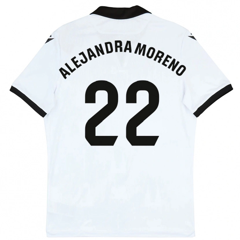 Danxen Heren Alejandra Moreno #22 Wit Zwart Thuisshirt Thuistenue 2025/26 T-Shirt België