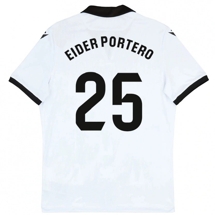 Danxen Heren Eider Portero #25 Wit Zwart Thuisshirt Thuistenue 2025/26 T-Shirt België