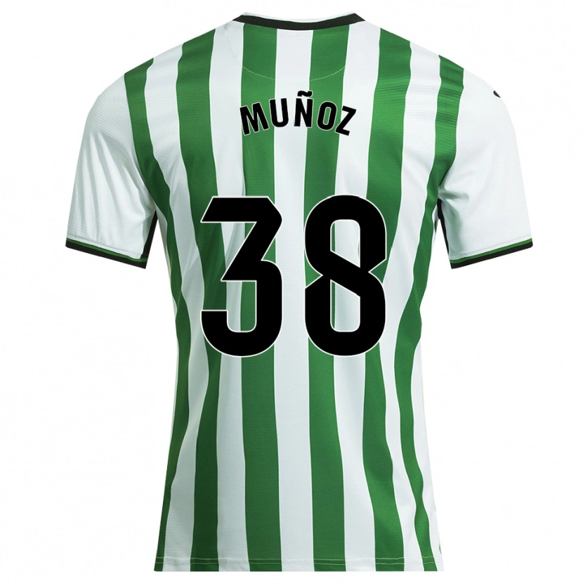 Danxen Heren Pablo Muñoz #38 Wit Groen Thuisshirt Thuistenue 2025/26 T-Shirt België