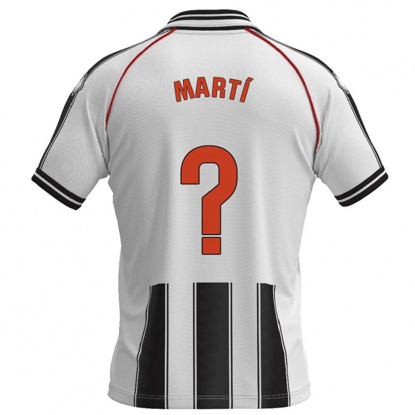 Danxen Heren Álvaro Martí #0 Wit Zwart Thuisshirt Thuistenue 2025/26 T-Shirt België