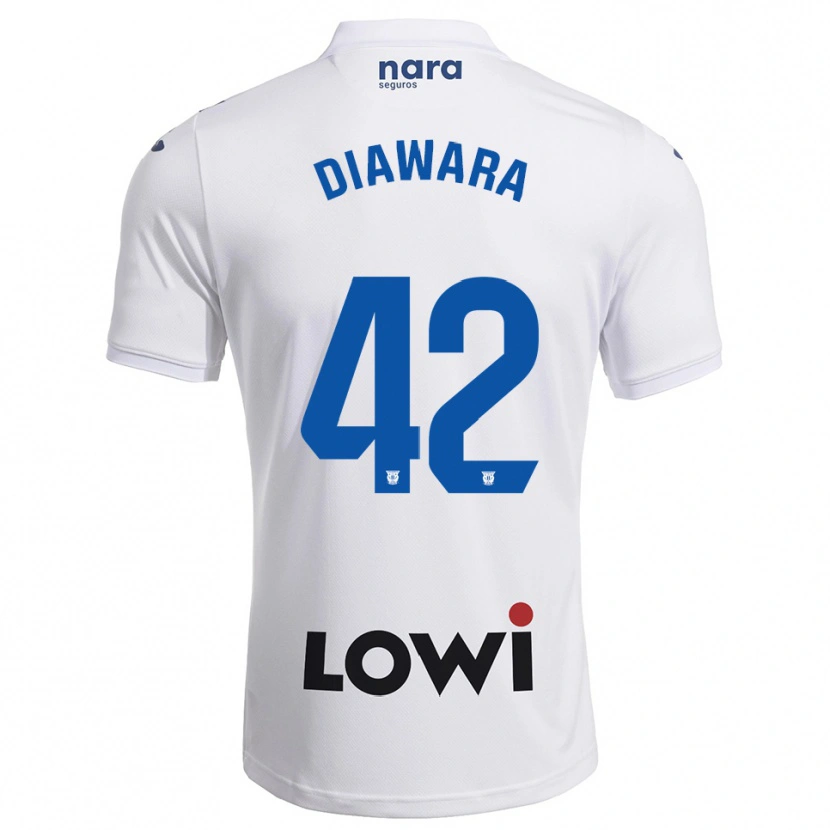 Danxen Heren Amadou Diawara #42 Wit Marineblauw Thuisshirt Thuistenue 2025/26 T-Shirt België