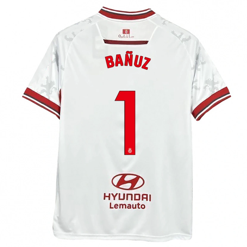 Danxen Heren Miguel Bañuz #1 Wit Rood Thuisshirt Thuistenue 2025/26 T-Shirt België