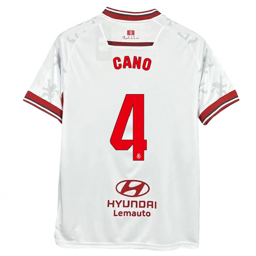 Danxen Heren Marcos Cano #4 Wit Rood Thuisshirt Thuistenue 2025/26 T-Shirt België