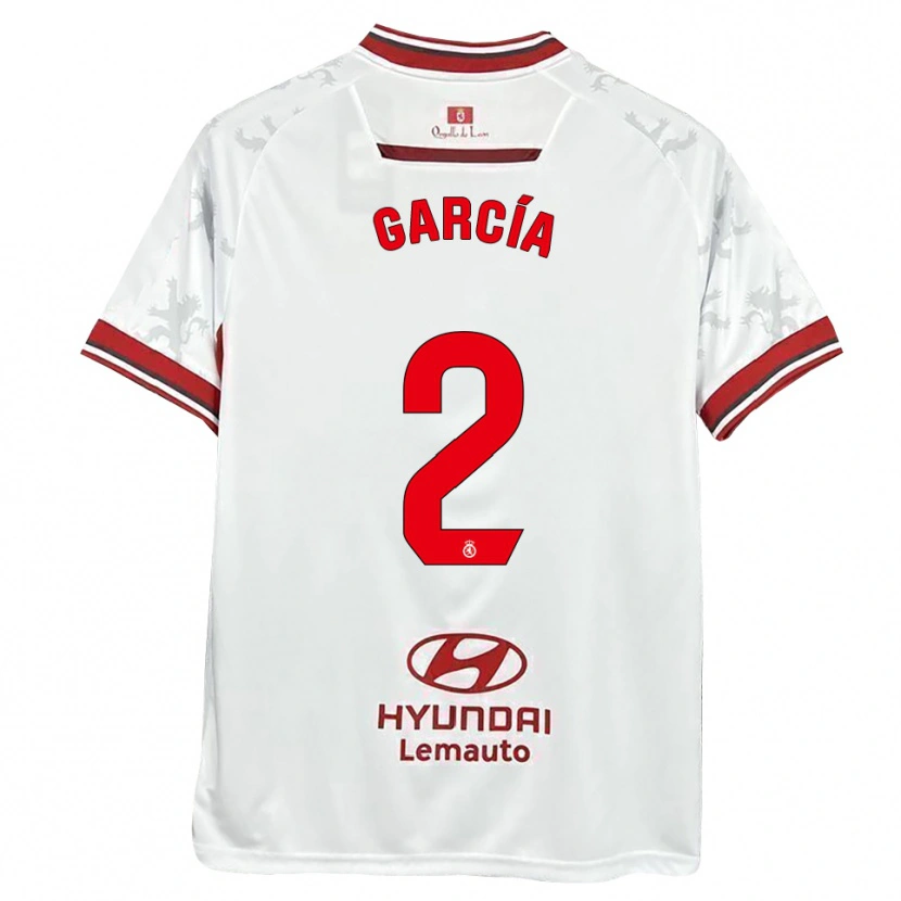 Danxen Heren Víctor García #2 Wit Rood Thuisshirt Thuistenue 2025/26 T-Shirt België