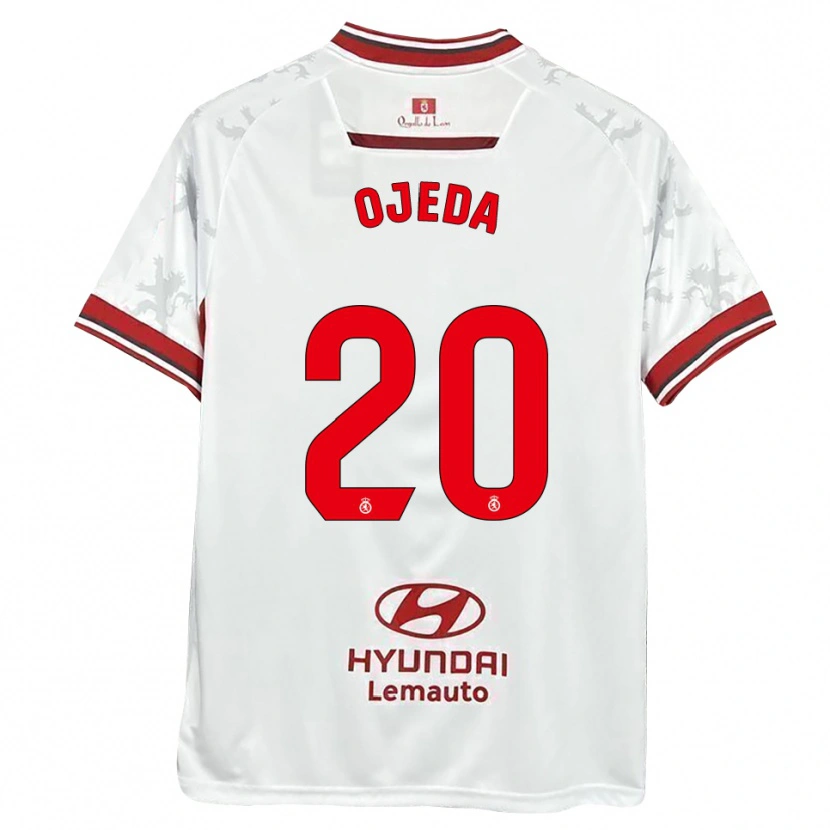 Danxen Heren Thiago Ojeda #20 Wit Rood Thuisshirt Thuistenue 2025/26 T-Shirt België