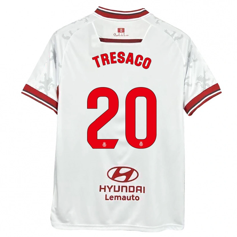Danxen Heren Rafa Tresaco #20 Wit Rood Thuisshirt Thuistenue 2025/26 T-Shirt België