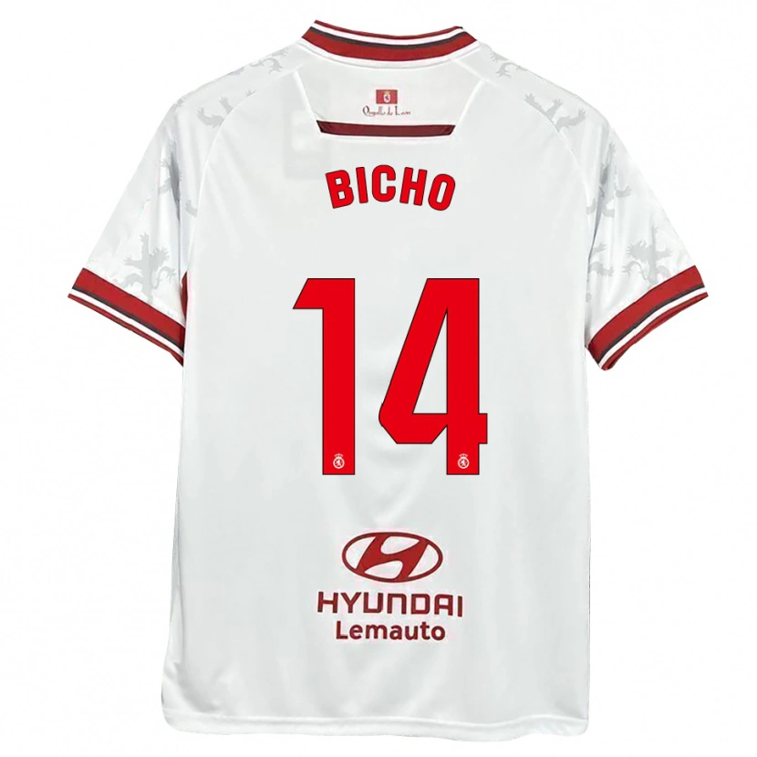 Danxen Heren Bicho #14 Wit Rood Thuisshirt Thuistenue 2025/26 T-Shirt België