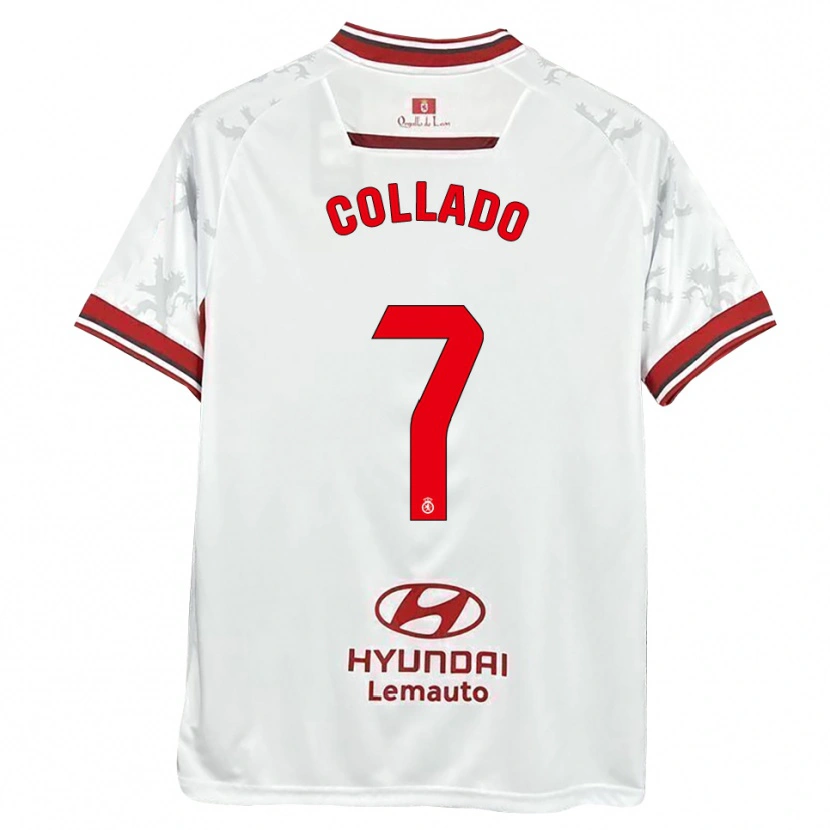 Danxen Heren Diego Collado #7 Wit Rood Thuisshirt Thuistenue 2025/26 T-Shirt België