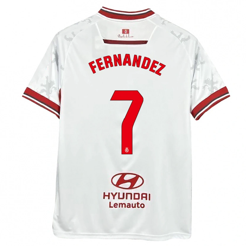 Danxen Heren Diego Fernández #7 Wit Rood Thuisshirt Thuistenue 2025/26 T-Shirt België