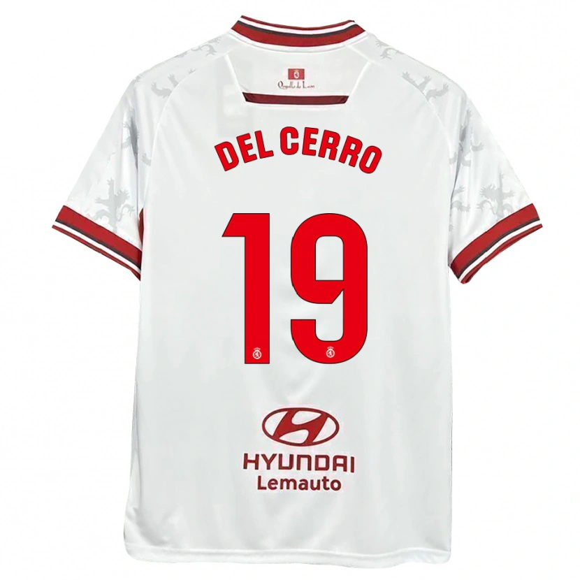 Danxen Heren Dani Del Cerro #19 Wit Rood Thuisshirt Thuistenue 2025/26 T-Shirt België