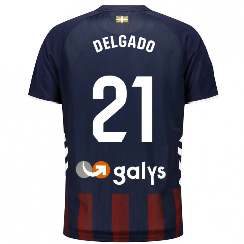 Danxen Heren Marc Delgado #21 Marineblauw Rood Thuisshirt Thuistenue 2025/26 T-Shirt België