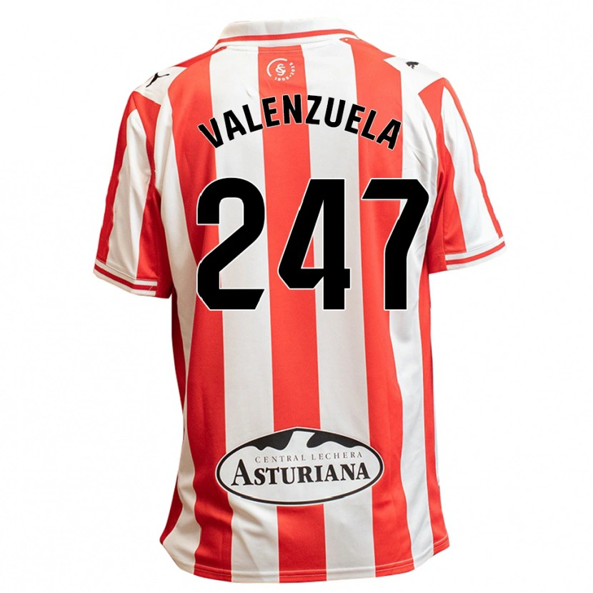 Danxen Heren Sebastián Valenzuela #247 Wit Rood Thuisshirt Thuistenue 2025/26 T-Shirt België