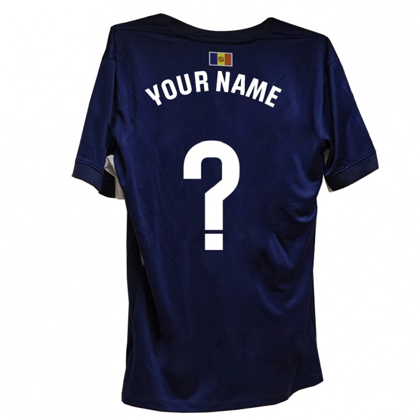 Danxen Heren Uw Naam #0 Marineblauw Wit Thuisshirt Thuistenue 2025/26 T-Shirt België