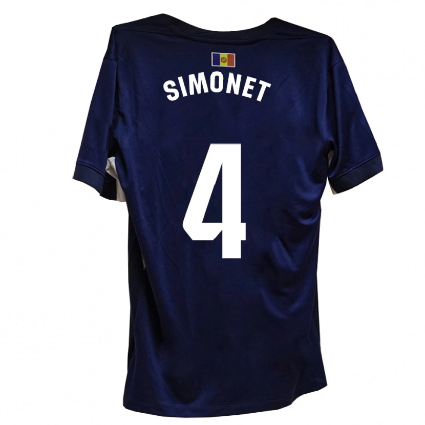 Danxen Heren Pere Simonet #4 Marineblauw Wit Thuisshirt Thuistenue 2025/26 T-Shirt België