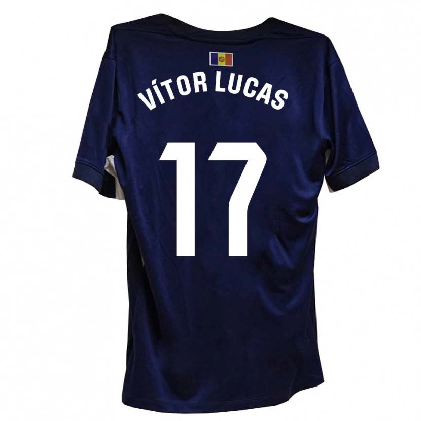 Danxen Heren Bruno Vítor Lucas #17 Marineblauw Wit Thuisshirt Thuistenue 2025/26 T-Shirt België