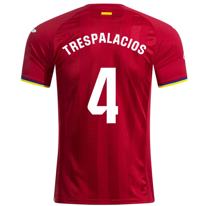 Danxen Heren Adrián Trespalacios #4 Rood Geel Blauw Uitshirt Uittenue 2025/26 T-Shirt België