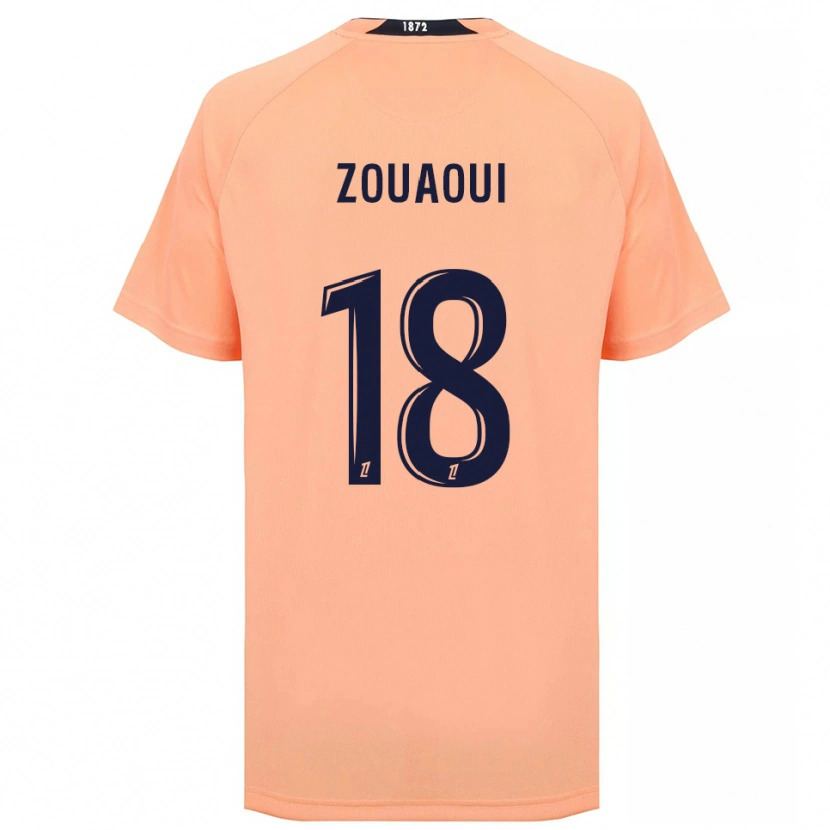Danxen Heren Yanis Zouaoui #18 Oranje Marineblauw Uitshirt Uittenue 2025/26 T-Shirt België