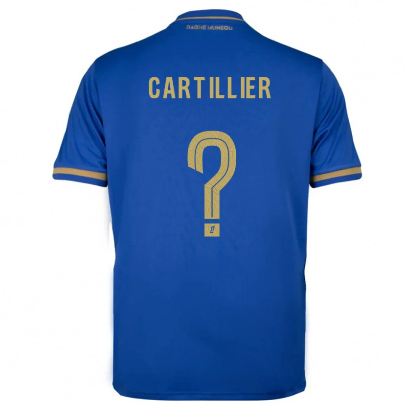 Danxen Heren Antonin Cartillier #0 Blauw Goud Uitshirt Uittenue 2025/26 T-Shirt België