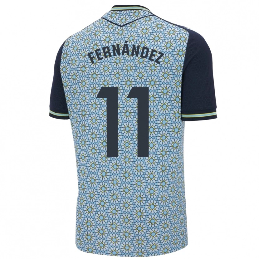 Danxen Heren Nico Fernández #11 Blauw Marineblauw Uitshirt Uittenue 2025/26 T-Shirt België