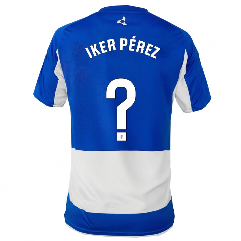 Danxen Heren Iker Pérez #0 Blauw Wit Uitshirt Uittenue 2025/26 T-Shirt België