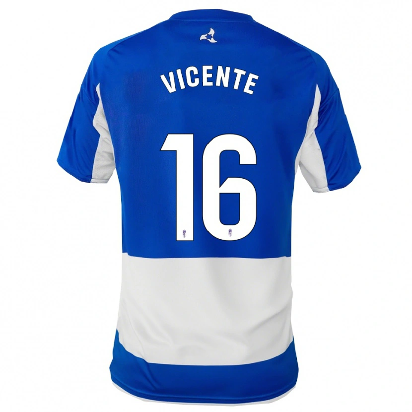 Danxen Heren Nerea Vicente #16 Blauw Wit Uitshirt Uittenue 2025/26 T-Shirt België