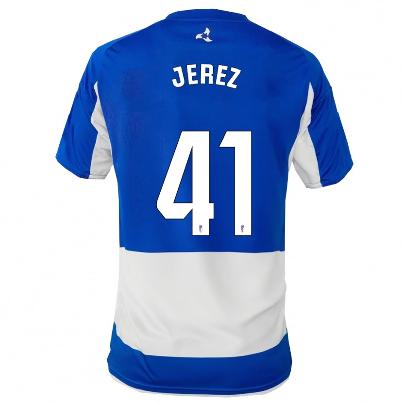 Danxen Heren Adrián Jerez #41 Blauw Wit Uitshirt Uittenue 2025/26 T-Shirt België