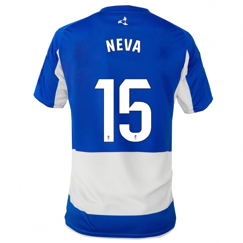 Danxen Heren Carlos Neva #15 Blauw Wit Uitshirt Uittenue 2025/26 T-Shirt België