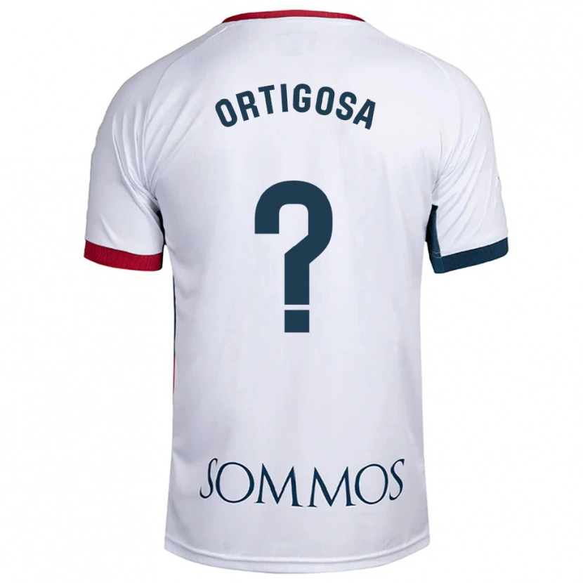 Danxen Heren Aritz Ortigosa #0 Wit Rood Uitshirt Uittenue 2025/26 T-Shirt België