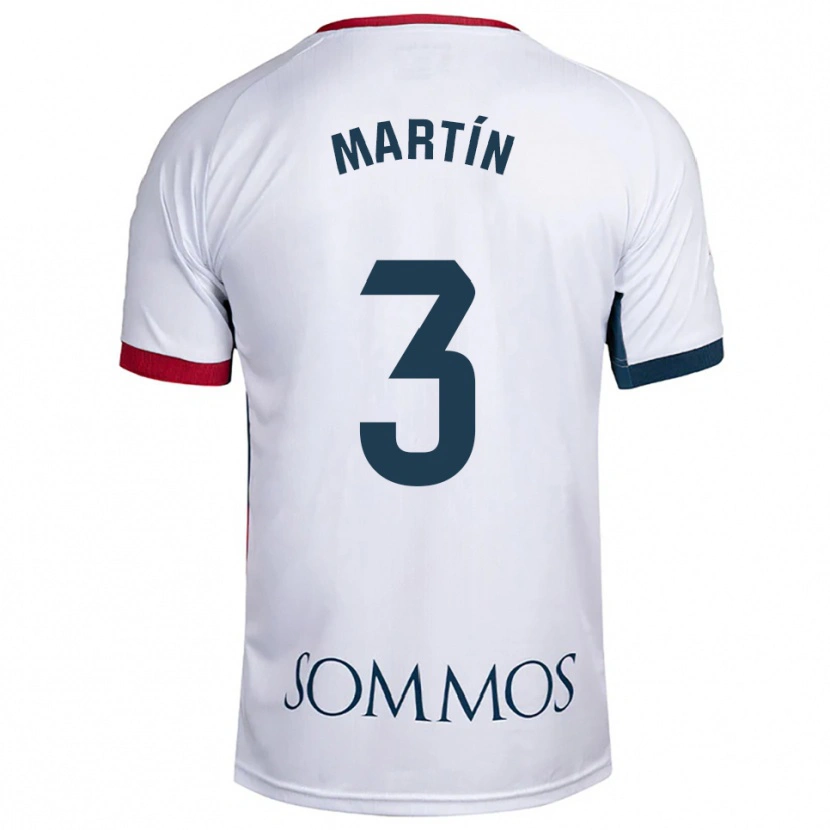 Danxen Heren Jordi Martín #3 Wit Rood Uitshirt Uittenue 2025/26 T-Shirt België