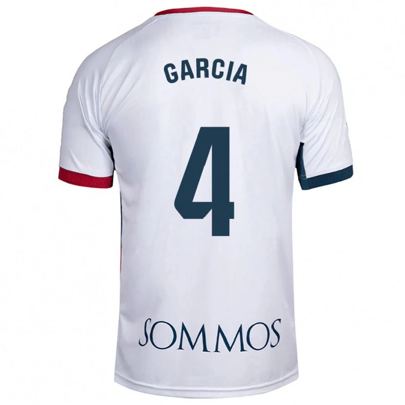 Danxen Heren Nacho García #4 Wit Rood Uitshirt Uittenue 2025/26 T-Shirt België