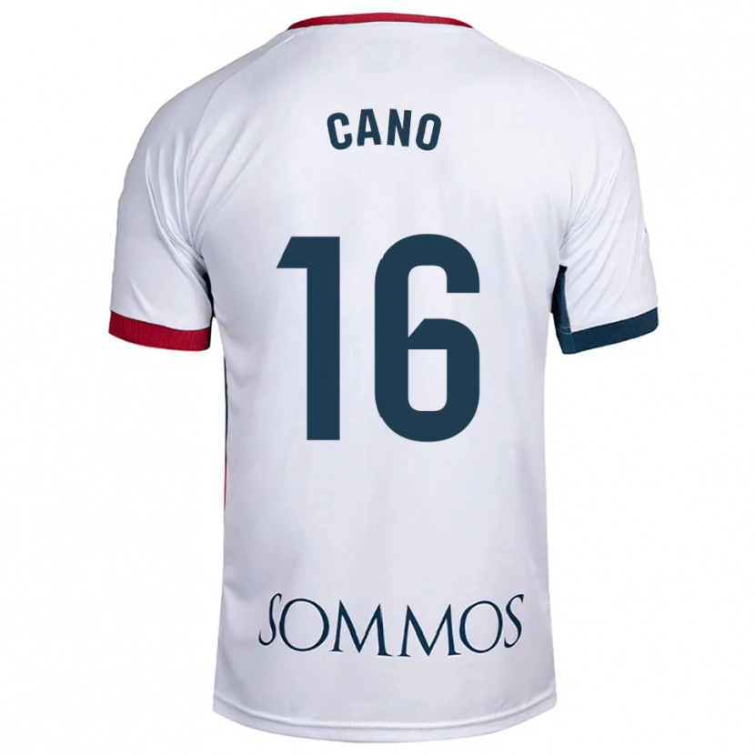 Danxen Heren Juan Cano #16 Wit Rood Uitshirt Uittenue 2025/26 T-Shirt België