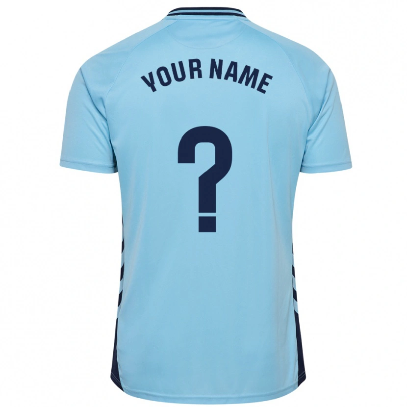 Danxen Heren Uw Naam #0 Hemelsblauw Uitshirt Uittenue 2025/26 T-Shirt België