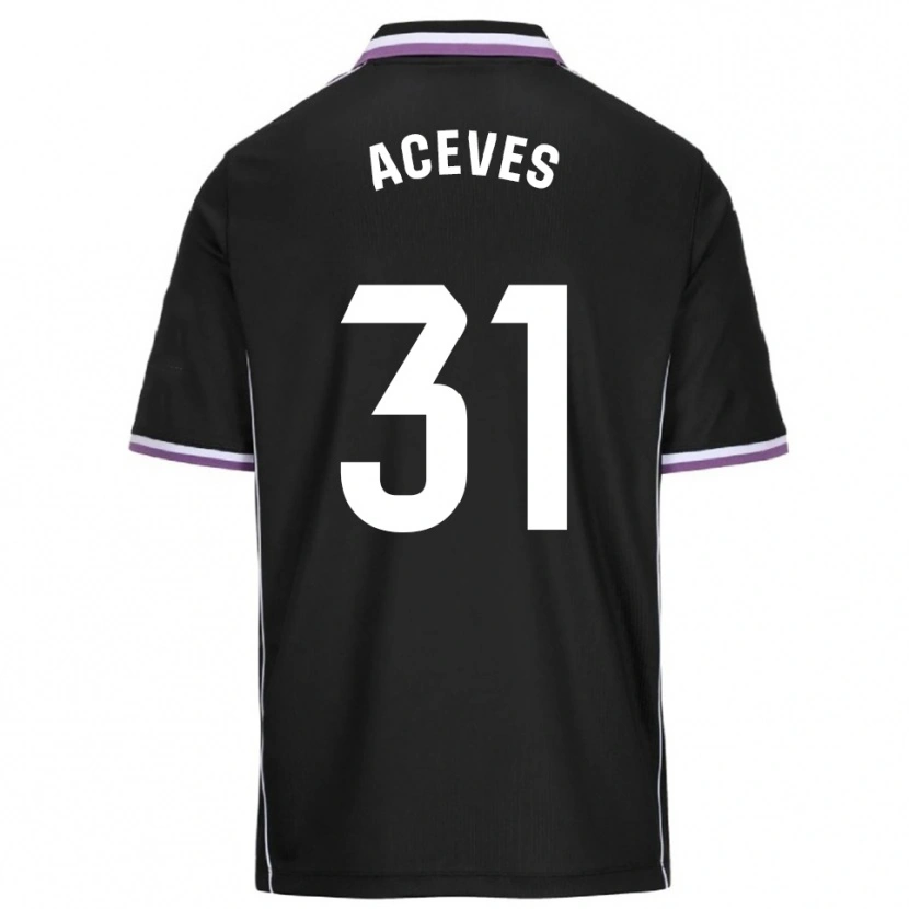 Danxen Heren Álvaro Aceves #31 Paars Zwart Uitshirt Uittenue 2025/26 T-Shirt België