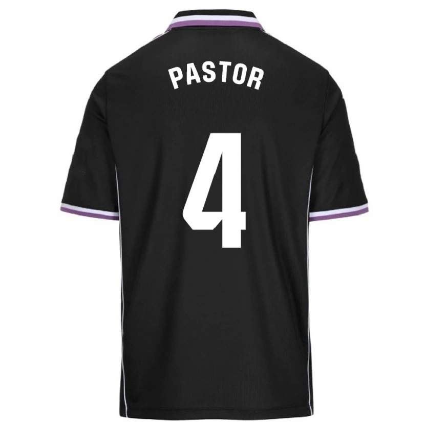 Danxen Heren Alba Pastor Rodríguez #4 Paars Zwart Uitshirt Uittenue 2025/26 T-Shirt België