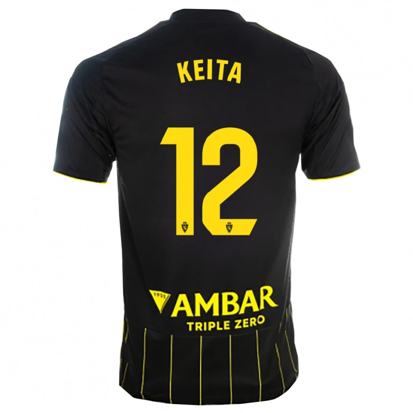 Danxen Heren Lassine Keita #12 Zwart Geel Uitshirt Uittenue 2025/26 T-Shirt België