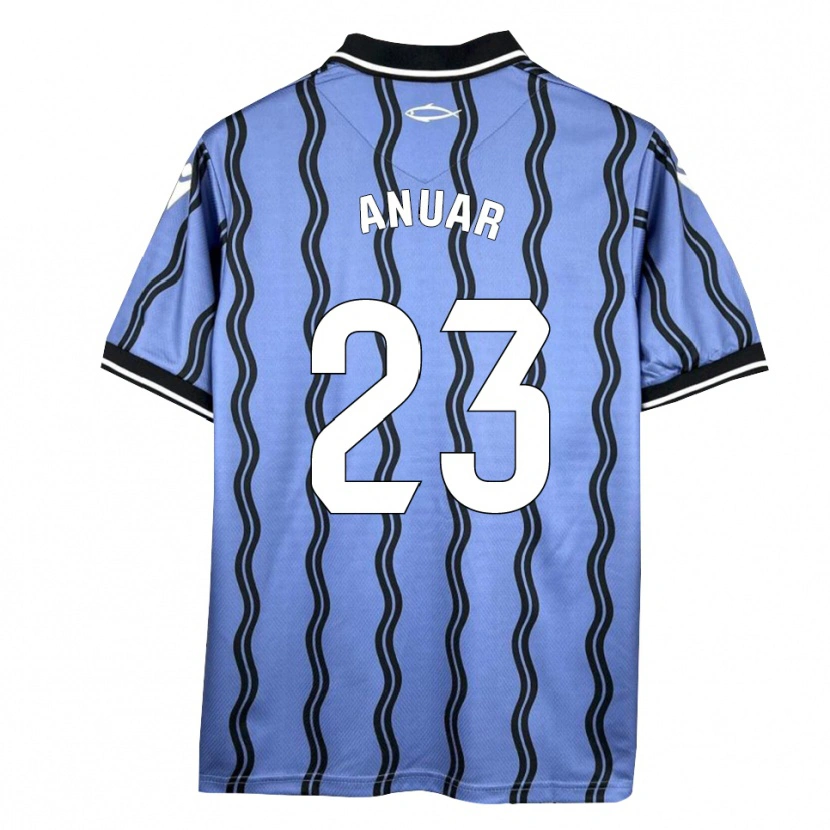 Danxen Heren Anuar #23 Donkerblauw Zwart Uitshirt Uittenue 2025/26 T-Shirt België