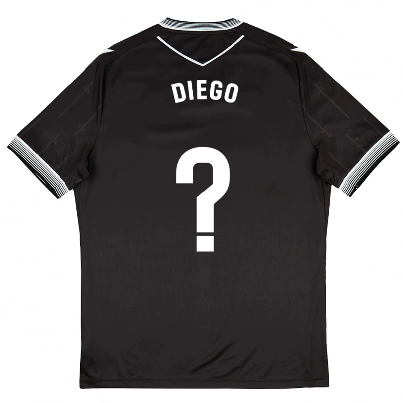 Danxen Heren Diego Sánchez #0 Zwart Wit Uitshirt Uittenue 2025/26 T-Shirt België
